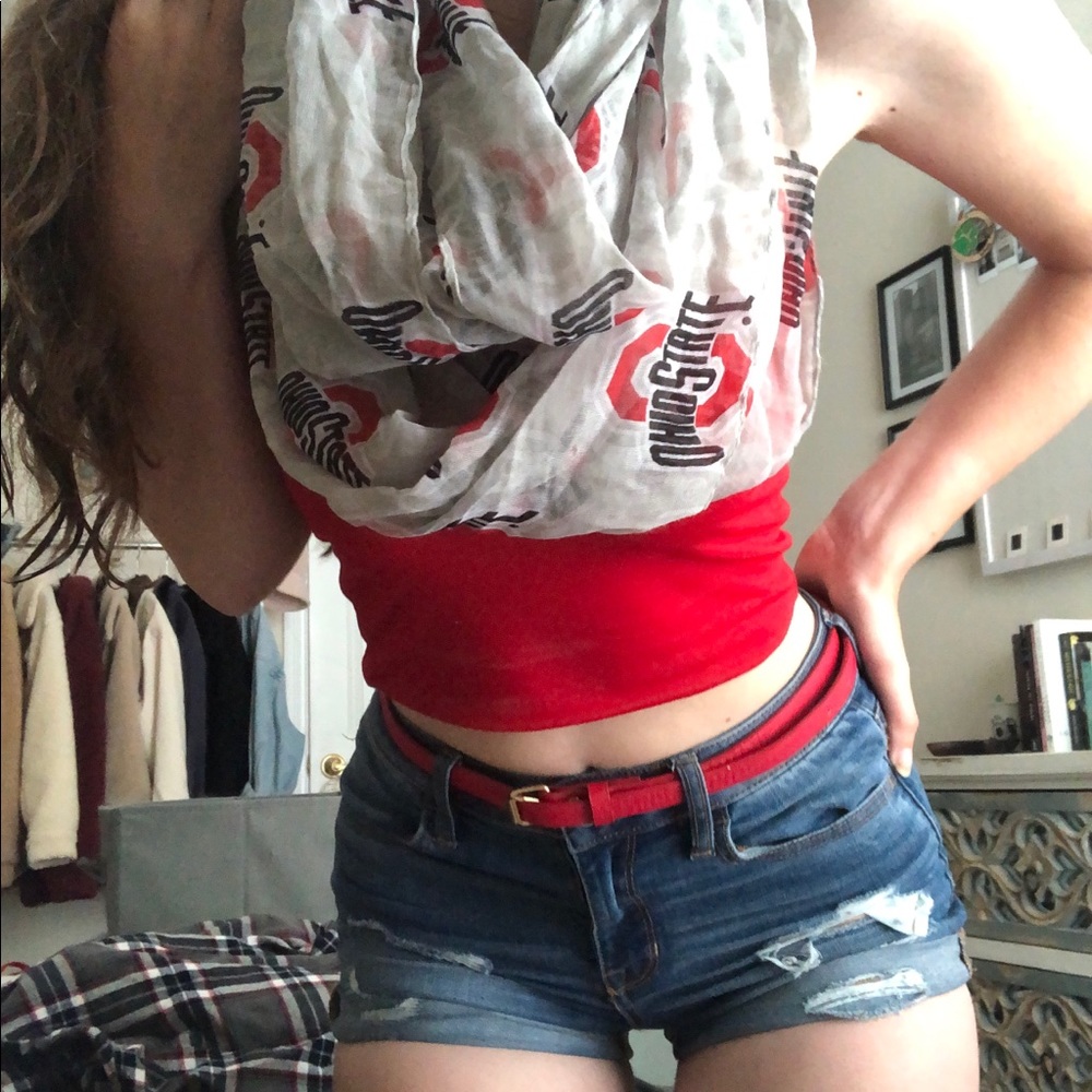 Ohio State University Bundle - Scarf, Belts, Bow
